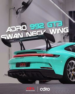 ADRO Carbon rear wing installed on this beautiful PTS Mint Green Porsche 992 GT3 we had in shop earlier this year that upgraded with IPE exhaust. 
Now this GT3 got the maximum sound, power and downforce for better lap time on track💪🏁
Modification list
✅ @adro.inc AT-P Carbon swan neck rear wing
✅ @ipemalaysia @ipeofficial_ titanium full exhaust system
-- -- -- -- -- -- -- -- -- --
🏪 Dita Racing Sdn Bhd
📱 http://www.wasap.my/60176185281
📧 contactus@ditaracing.com
📍https://maps.app.goo.gl/bmLzponKRCyzTJmJA
📍https://waze.com/ul/hw2839ewxv
-- -- -- -- -- -- -- -- -- --
🔗 www.facebook.com/ditaracing/
🔗 www.instagram.com/ditaracingteam/
🔗 www.youtube.com/c/ditaracinginternational
🔗 www.ditaracing.com
#porsche #992gt3 #gt3 #gt3touring #PTS #painttosample #mintgreen #ADRO #swanneck #swanneckwing #downforce #porschegt #gt3r  #gt3rs #flatsix #GTwing #adrowing #ptsrs