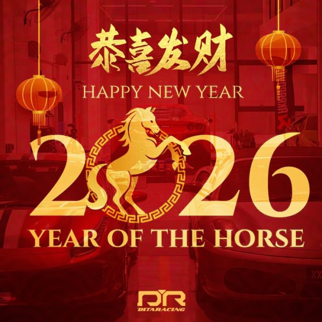 As the Year of the Horse begins, Dita Racing Team wishes everyone abundance, success, and powerful momentum in everything you pursue.
Thank you for being part of our journey.
Here’s to another year of excellence together!
Gong Xi Fa Cai!
#CNY2026 #YearOfHorse #gongxifacai