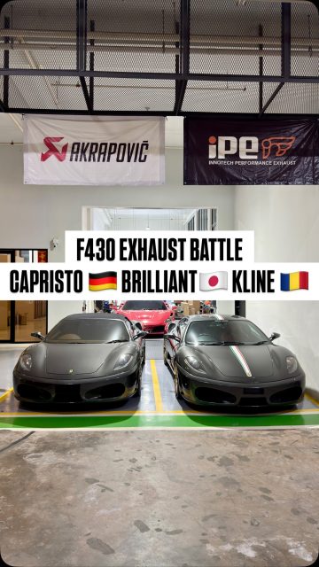 3 Ferrari F430, 3 different exhaust setup
Capristo 🇩🇪 vs Brilliant 🇯🇵 vs KLINE 🇷🇴 
What's your pick?

#ferrari #f430 #brilliant #capristo #kline